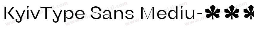 KyivType Sans Mediu字体转换